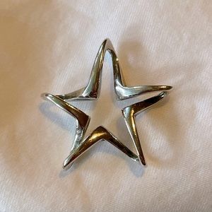 Retired James Avery Twisted Star Charm in Sterling Silver